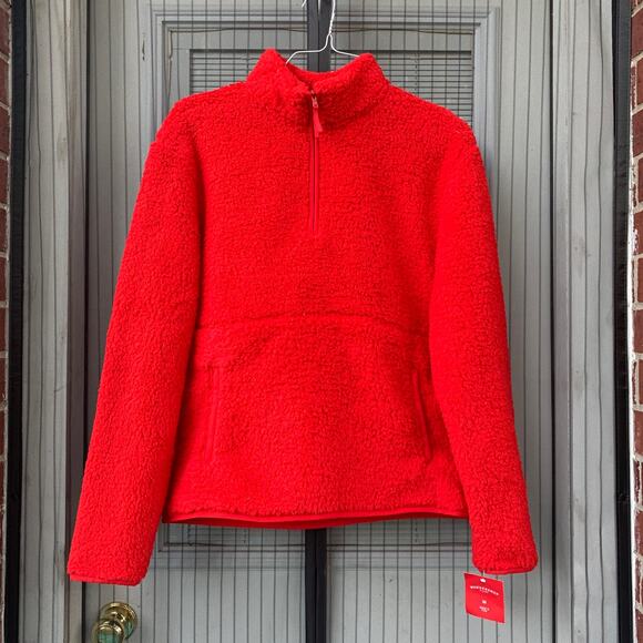 Wondershop Men’s Sherpa Pullover Winter Jacket Size Medium Red NWT - Picture 1 of 2